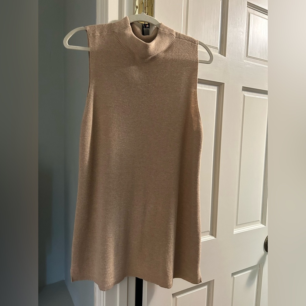 Chico’s mock neck sleeveless sweater tunic